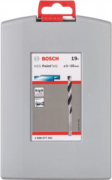 Набір свердел для металу Bosch HSS PointTeQ 19 шт (2608577351) (3165140917698) - зображення 3