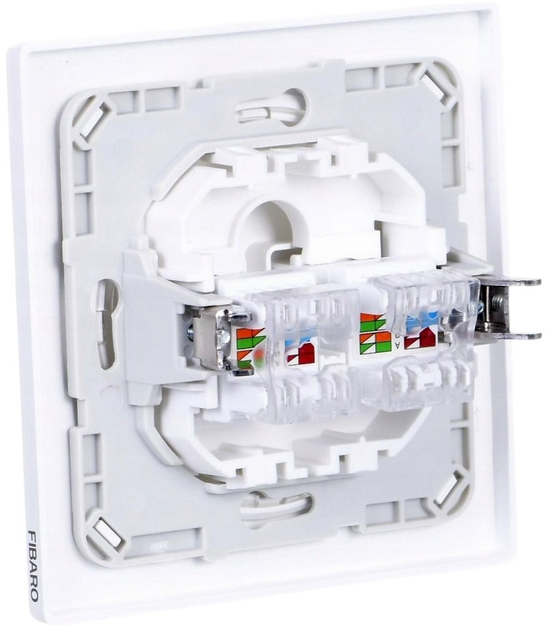 Gniazdko FIBARO Walli N Ethernet Outlet FGWEEU-021 White (5902701701383) - obraz 2