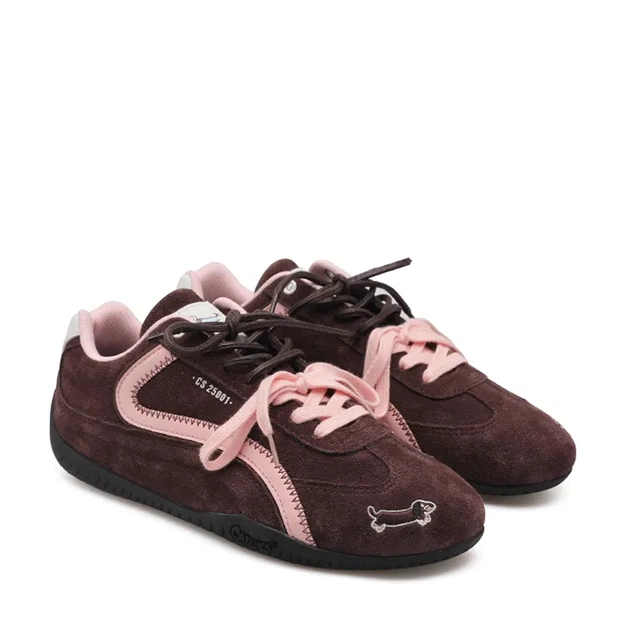 Жіночі кросівки Cat and Sofa Emoji Dachshund Brown/Pink 37
