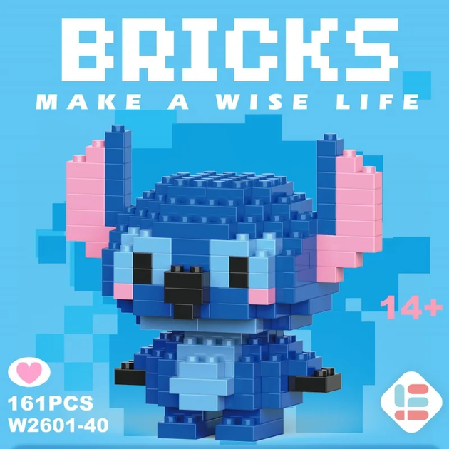 Конструктор BRICKS Стіч Stitch Lilo & Stitch - Фото 4 Конструктор BRICKS Стіч Stitch Lilo & Stitch - зображення 4