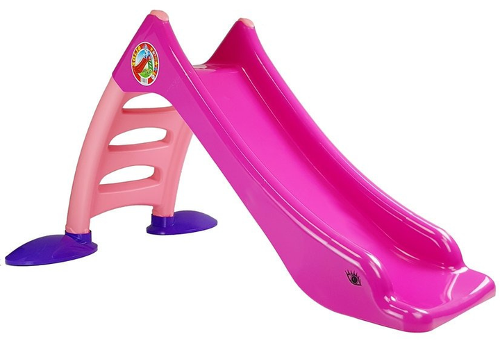 Zjeżdżalnia ogrodowa dla dzieci LEAN Toys 424 Różowo-fioletowa (55985881134702) - obraz 2