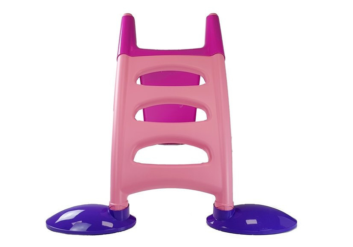 Zjeżdżalnia ogrodowa dla dzieci LEAN Toys 424 Różowo-fioletowa (55985881134702) - obraz 5