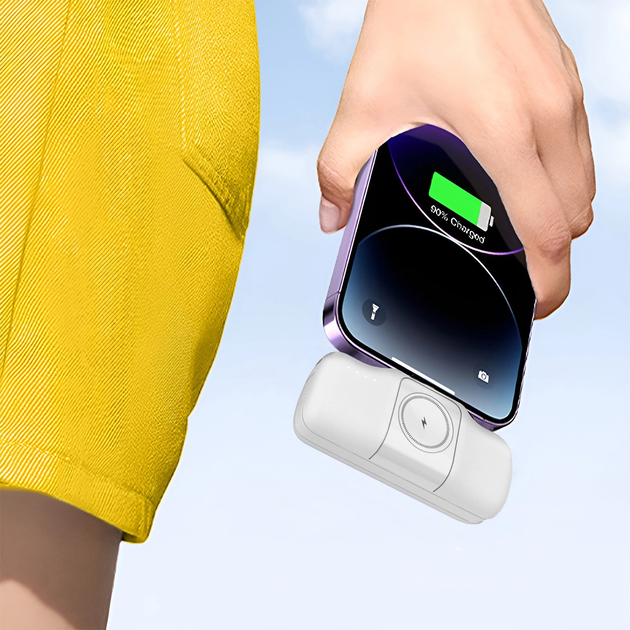 Powerbank Wozinsky WF16-YLS 5000mAh 15W Lightning White (WF16-YLS_WHI) - зображення 8