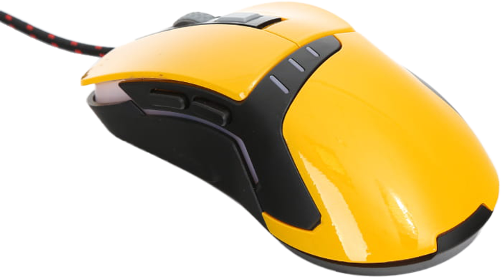 Mysz VARR OM-270 Gaming USB Black/Yellow (5907595417853) - obraz 2