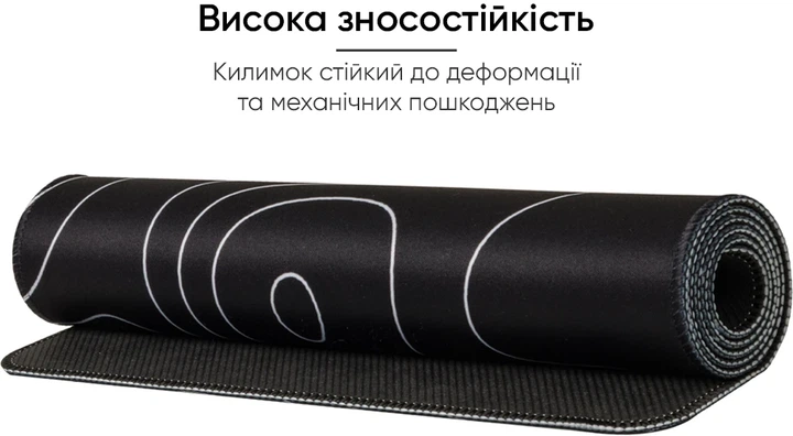 Игровая поверхность U&P Topography 800 x 300 x 3 мм Speed/Control Black (CX-GTT10-BK) - изображение 4