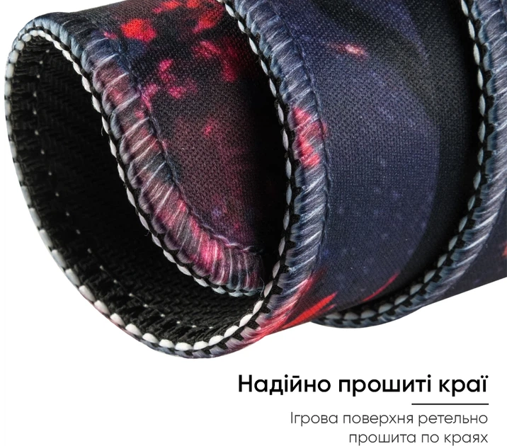Игровая поверхность игровой коврик для мыши мышки и клавиатуры U&P XL 800x300x3 мм Control Speed противоскользящий с прошитыми краями для ПК ноутбука работы и гейминга Moonlit Cherry - изображение 6