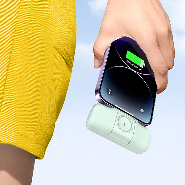 Powerbank Wozinsky WF16-YLS 5000mAh 15W Lightning Zielony (WF16-YLS_GRE) - obraz 8
