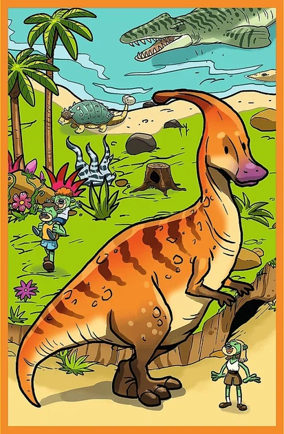 Puzzle Trefl Trefliki w świecie dinozaurów 3x80 elementów 34888 (5900511348880) - obraz 5