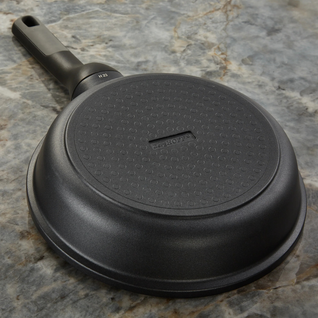 Patelnia Berghoff Stone+ Non Stick czarna 24 cm (5413821374901) - obraz 8