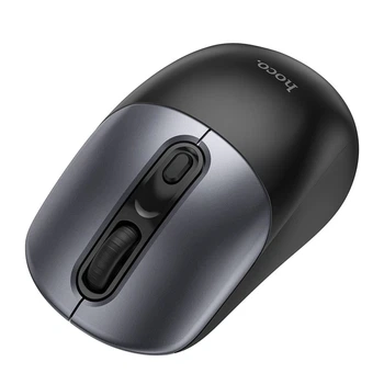 Беспроводная оптическая USB мышка Wireless Hoco GM28 радиус действия до 10 метров на частоте 2.4GHz от 800 до 1600 DPI Black - изображение 2