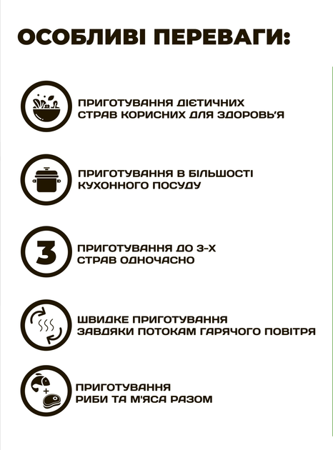 Аэрогриль 8 в 1 Vimar VCO-525B - изображение 6