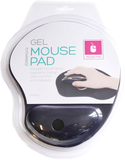 Podkładka pod mysz Omega Gel Mouse Pad Black (5907595421256) - obraz 3