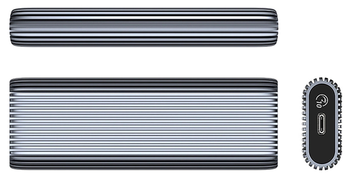 Kieszeń dyskowa Orico AM2C3-G2 M.2 NVME USB-C 3.2 (AM2C3-G2) - obraz 2