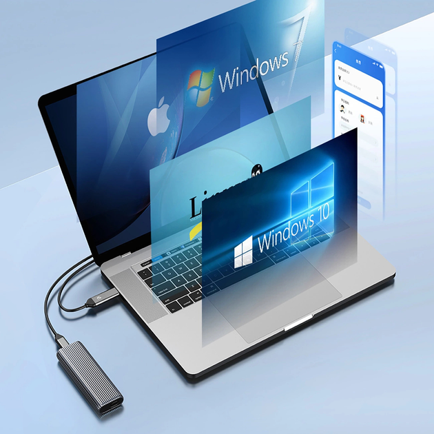 Kieszeń dyskowa Orico AM2C3-G2 M.2 NVME USB-C 3.2 (AM2C3-G2) - obraz 4