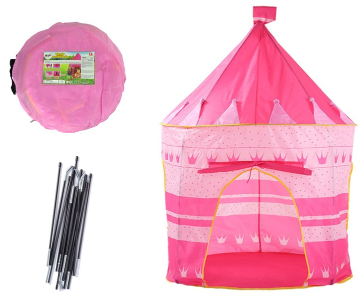 Namiot dla dzieci LEAN Toys Pałac Księżniczki Różowy (5904204755269) - obraz 2