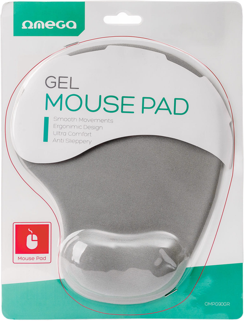Podkładka pod mysz Omega Gel Mouse Pad Graphite (OMPG90GR) - obraz 2