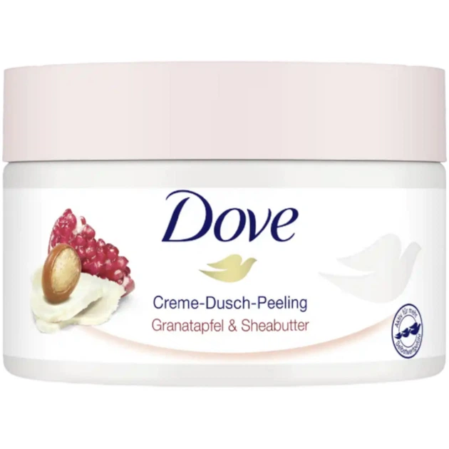 Крем-скраб для тела с гранатом и маслом Ши Dove Creme-Dusch