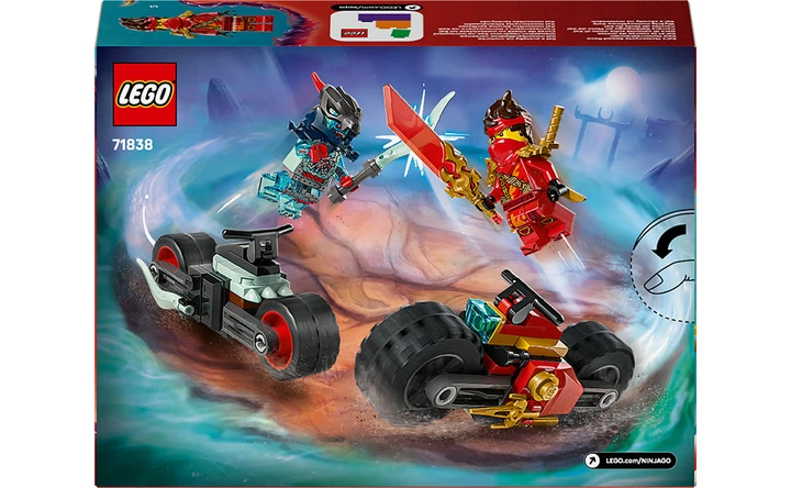 Конструктор Lego Ninjago Швидкісна гонка Кая на мотоциклі, 79 деталей 71838 - Фото 9 Конструктор Lego Ninjago Швидкісна гонка Кая на мотоциклі, 79 деталей 71838 - зображення 9