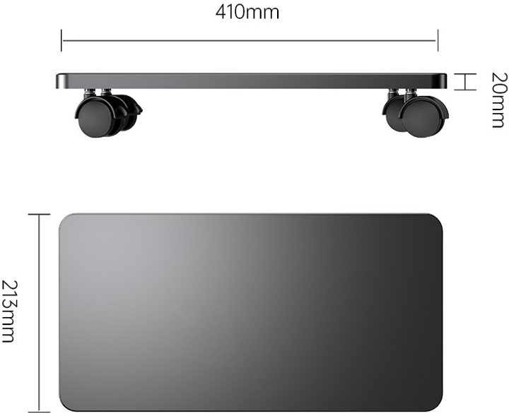 Підставка під системний блок Orico CPB6 Black (6942227138378) - зображення 2