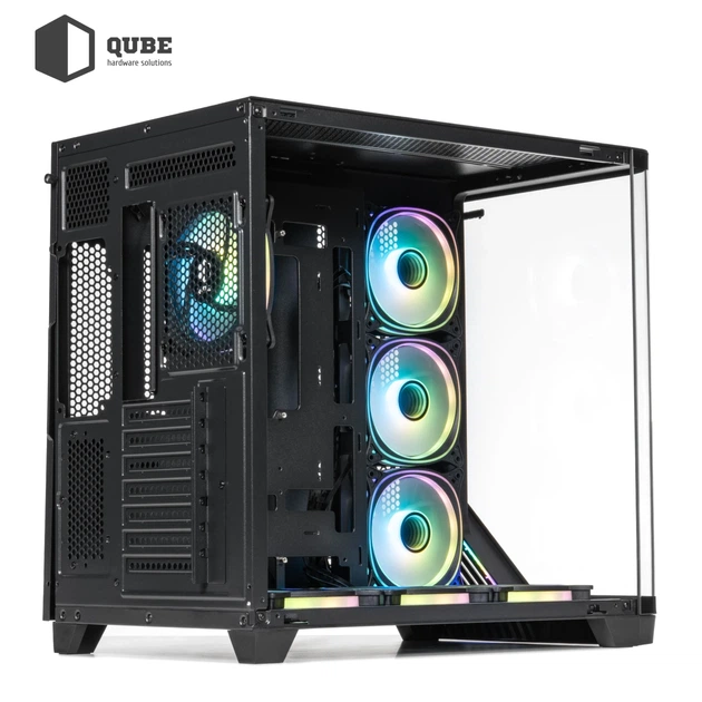 Корпус Qube MIRAGE 7ARGB BTF Black (MIRAGE_GBNU3) - зображення 10