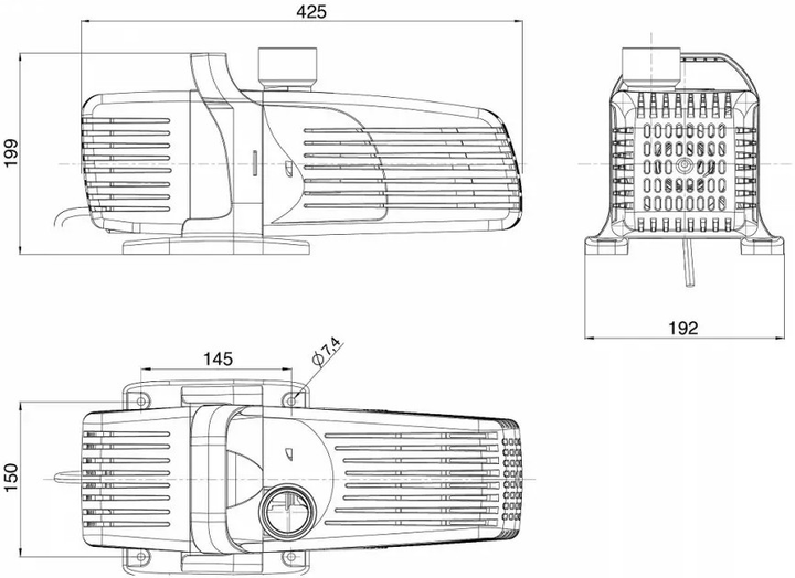 Фонтанна помпа AquaEl Aquajet PFN-25000 ECO (5905546326124) - зображення 2