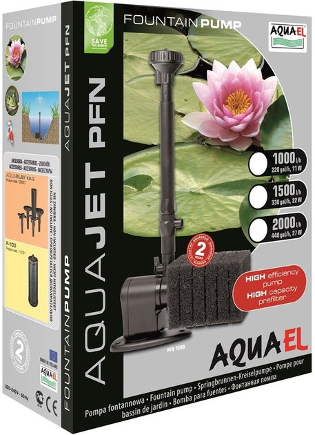 Pompa fontannowa AquaEl PFN-2000(N) V2 (5905546133449) - obraz 2