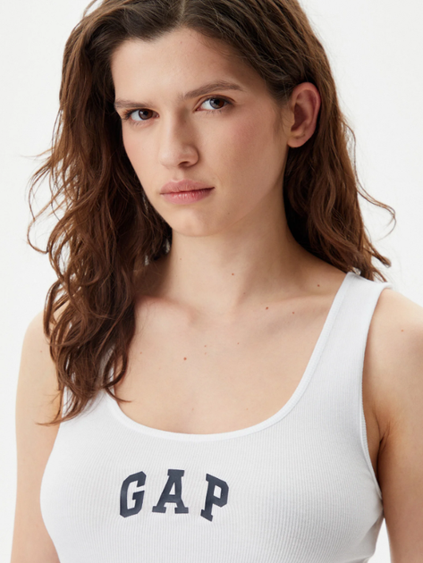 Майка жіноча GAP 585421-01 XS Біла (1200049559401) - зображення 4