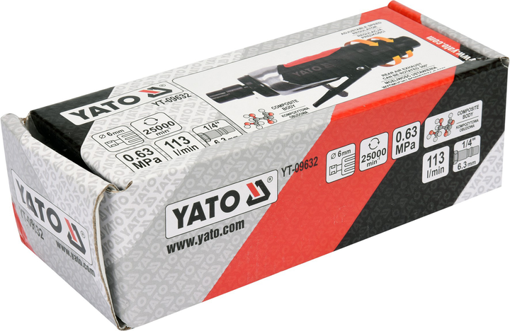 Szlifierka pneumatyczna prosta YATO YT-09632 - obraz 3