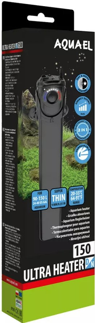 Нагрівач для акваріума Aquael Ultra Heater Day & Night 150 Вт (5905546335959) - зображення 6