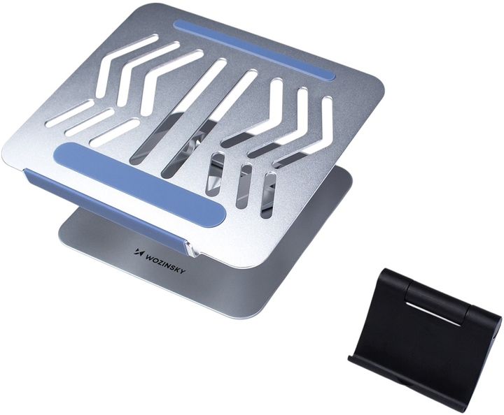 Podstawka pod laptopa Wozinsky WRS-CPY84SS Silver (5907769364617) + Podstawka do smartfona gratis! - obraz 4