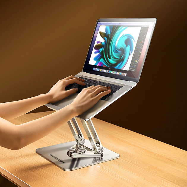 Podstawka pod laptopa Wozinsky WRS-CPY84SS Silver (5907769364617) + Podstawka do smartfona gratis! - obraz 11