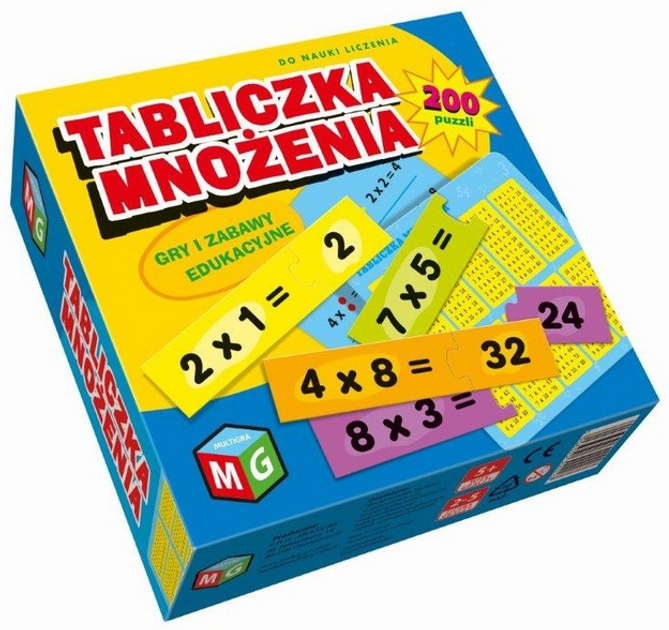 Gra planszowa Multigra tabliczka mnożenia (mc0062) - obraz 1