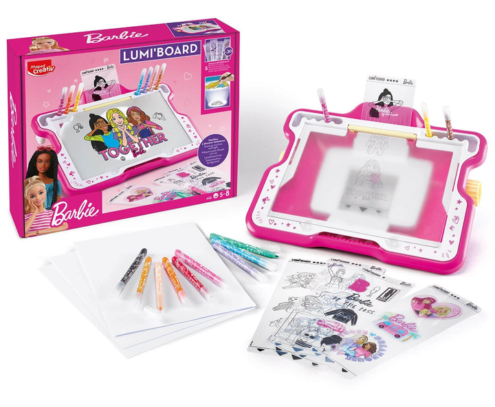Podświetlana tablica do rysowania Maped creativ lumi board barbie (907061) - obraz 6