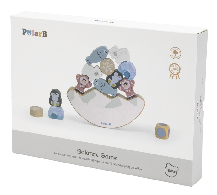 Drewniana balansująca gra Viga PolarB 2w1 Arktyka 44234 (6971608442346) - obraz 8