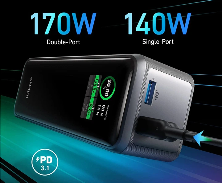 スマホアクセサリー Anker Prime Power Bank(27,650mAh, 250W) Anker Prime Power Bank (27650mAh, 250W) | モバイルバッテリーの製品