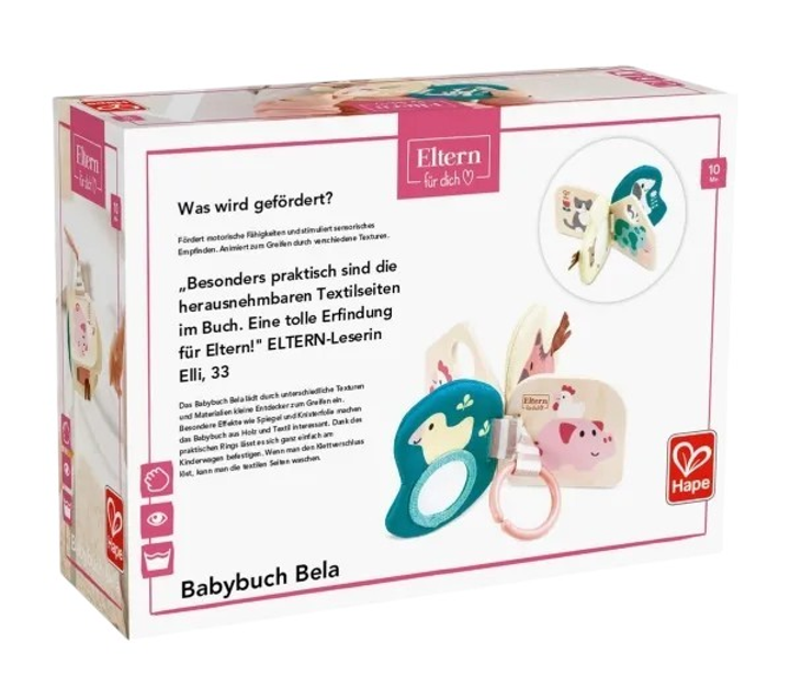 Książka Hape Baby Book Bella Drewniana i tekstylna (87-8539) - obraz 2