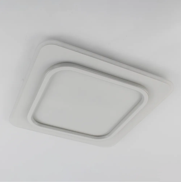 Керована світлодіодна люстра ESLLSE VEGA dual 85W 3000-6500К 2S-ON/OFF 450×450×52-WHITE/WHITE-220-IP20 - зображення 5