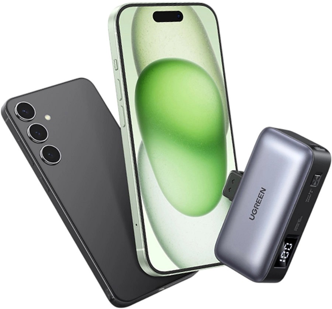 УМБ Ugreen PB503 5000mAh 22.5W з вбудованим роз'ємом USB-C Gray (6941876233380) - зображення 6