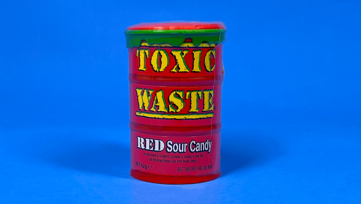 Набор Конфеты 4шт Toxic Waste Red Sour Candy 42g - изображение 2