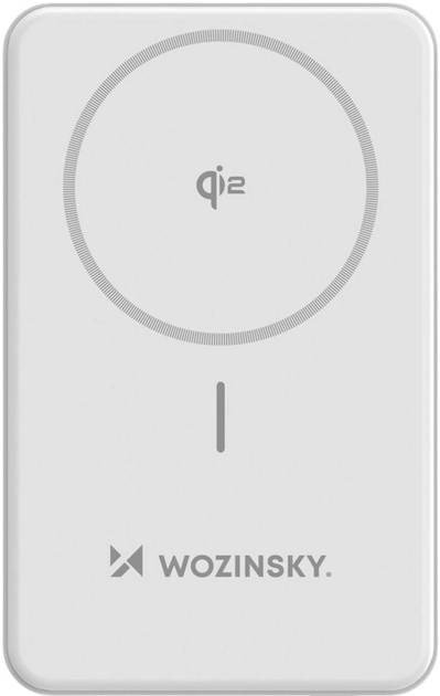 Powerbank Wozinsky WLWP-10KA0Y3WS MagSafe Qi2 10000mAh 22.5W White (5907769369322) - obraz 1