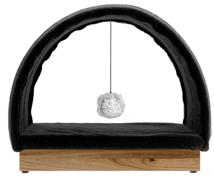 Кігтеточка для кота Comfy HALF MOON II 35 x 60 см графіт (5905546338813) - зображення 2