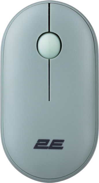Миша 2E MF300 Silent WL BT Ashen Green (2E-MF300WGN) + Ігрова поверхня 2E Capybarra S Blue у подарунок! - зображення 2