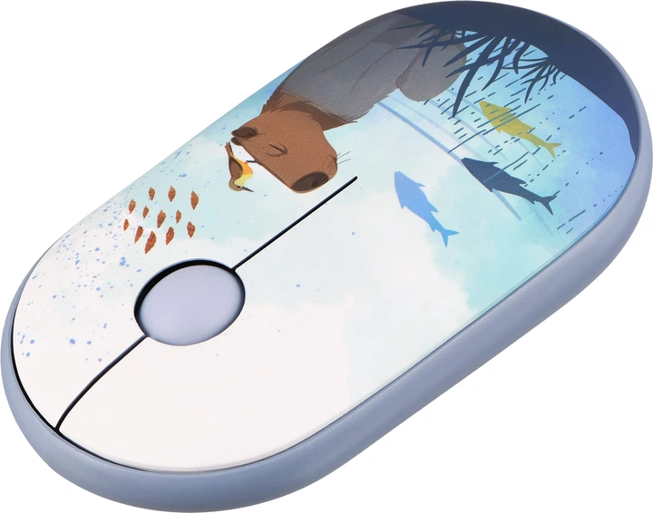 Мышь 2E MF300 CAPYBARA:SWIM Silent WL BT Blue (2E-MF300WCAPIBARABL) + Игровая поверхность 2E Capybarra S Blue в подарок! - изображение 3