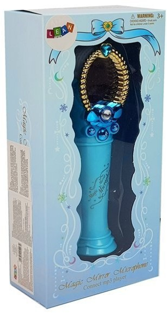 Mikrofon Lean Toys z magicznym lustrem i światłami Niebieski 7816 (5903802454079) - obraz 1