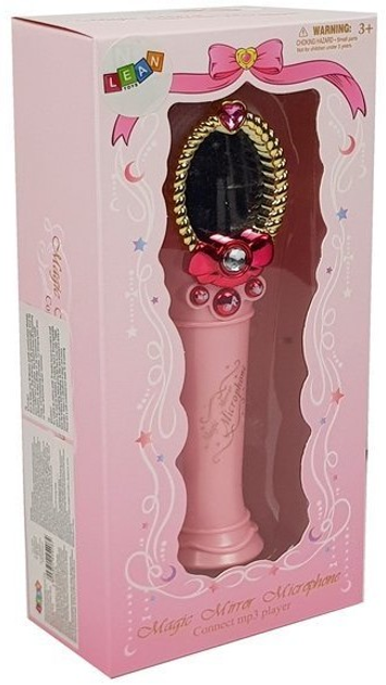 Мікрофон Lean Toys з чарівним дзеркалом і вогнями Рожевий 7815 (5903802454062) - зображення 1