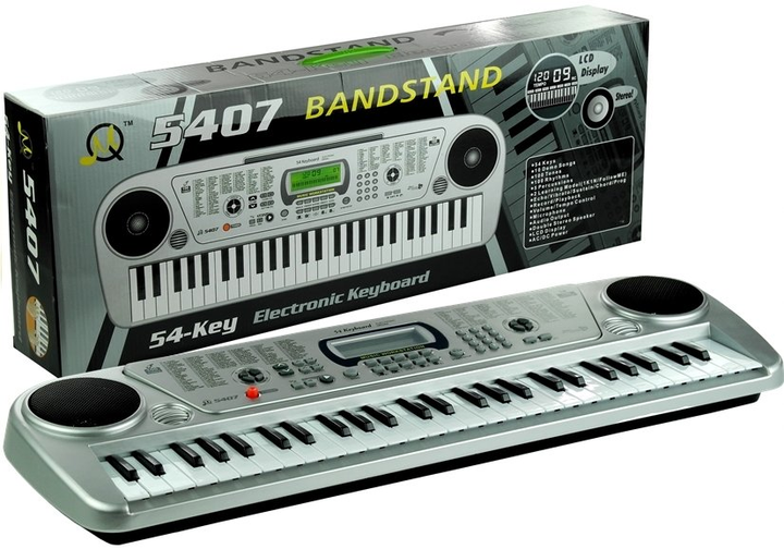 Органи Lean Toys Keyboard MQ5407 LCD на 54 клавіші та зарядний пристрій 1272 (5905884457566) - зображення 1