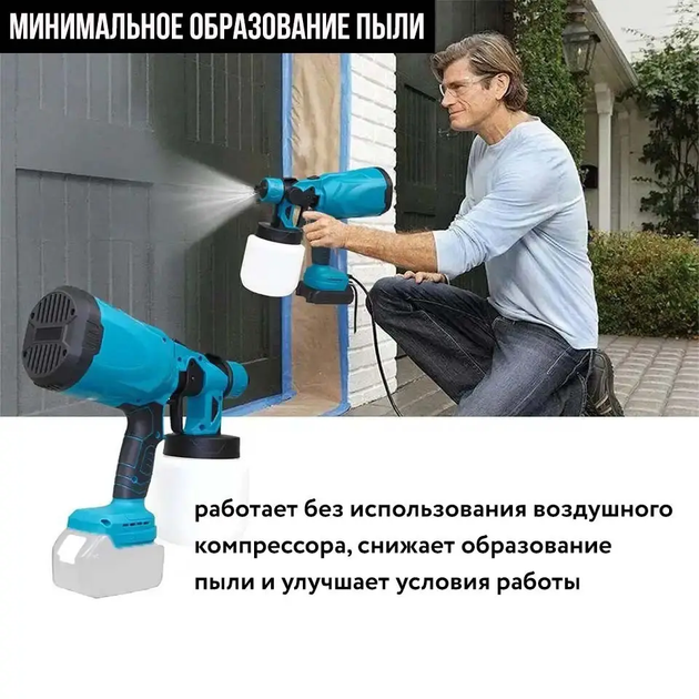 Фарбопульт акумуляторний з регулюванням ширини 24v 2хАКБ - изображение 5