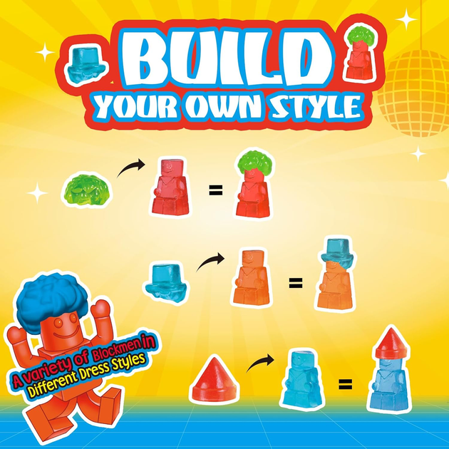 Желейные конфеты Amos 4D Gummy Blockman Dress Up 72 г - Фото 3 Желейные конфеты Amos 4D Gummy Blockman Dress Up 72 г - изображение 3