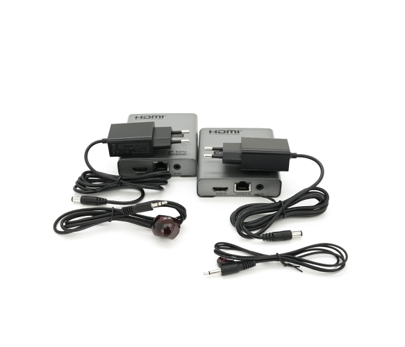 Активний подовжувач HDMI сигналу кабелю UTP Voltronic, 120 м, Cat.5e/Cat.6, 4K60HZ, Grey (YT-SCPE HDM-120m4K60HZ) - Фото 3 Активний подовжувач HDMI сигналу кабелю UTP Voltronic, 120 м, Cat.5e/Cat.6, 4K60HZ, Grey (YT-SCPE HDM-120m4K60HZ) - зображення 3