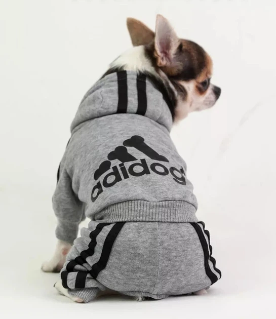 Спортивный костюм для собак Adidog M Серый - изображение 3